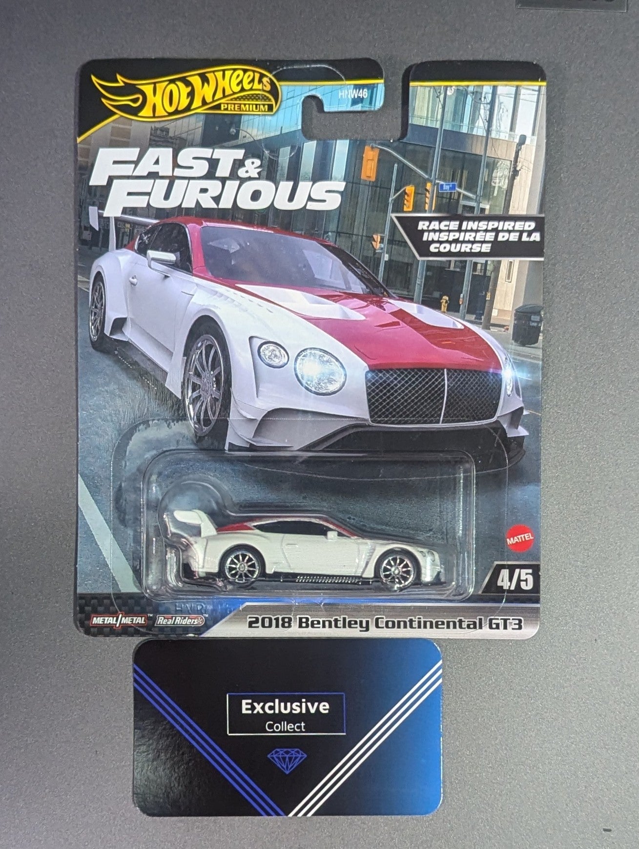 2018 Bentley Continental GT3 Fast & Furious Premium Hot Wheels