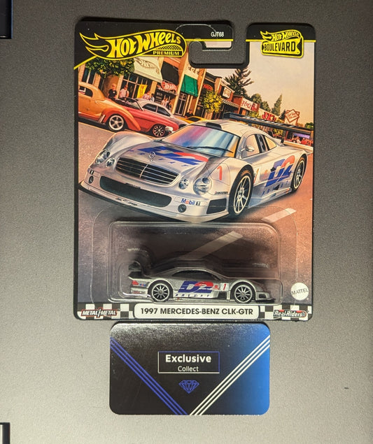 1997 MERCEDES-BENZ CLK-GTR HOT WHEELS BOULEVARD SILVER PREMIUM 2024