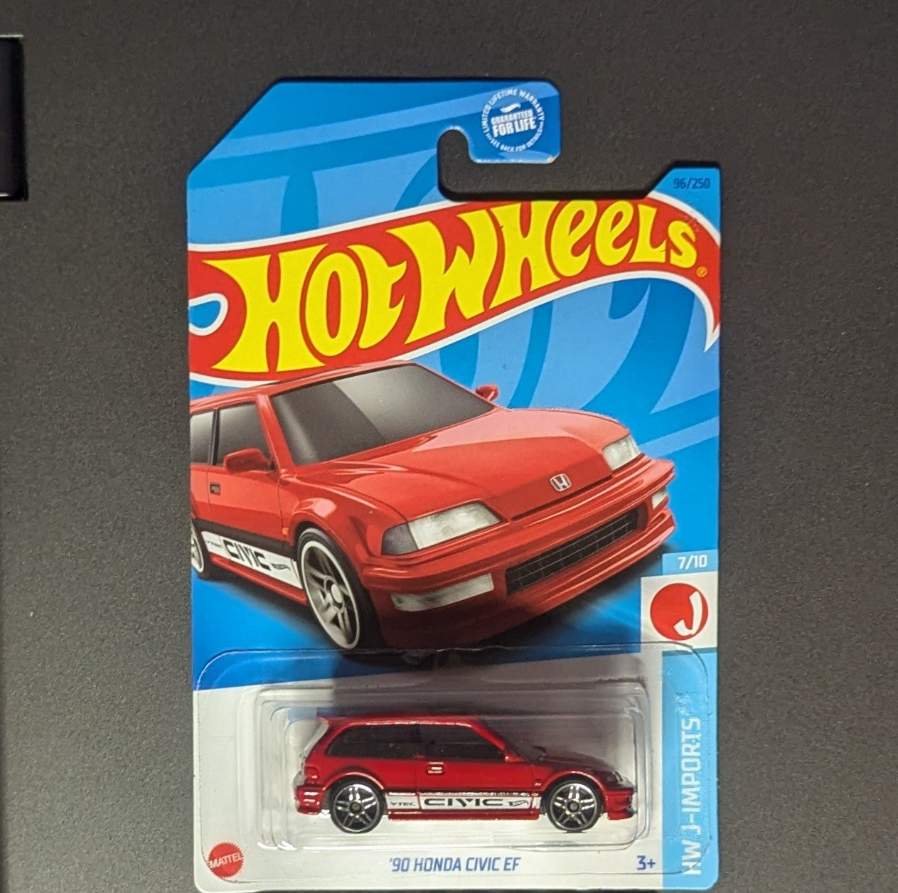 '90 HONDA CIVIC EF Hot Wheels