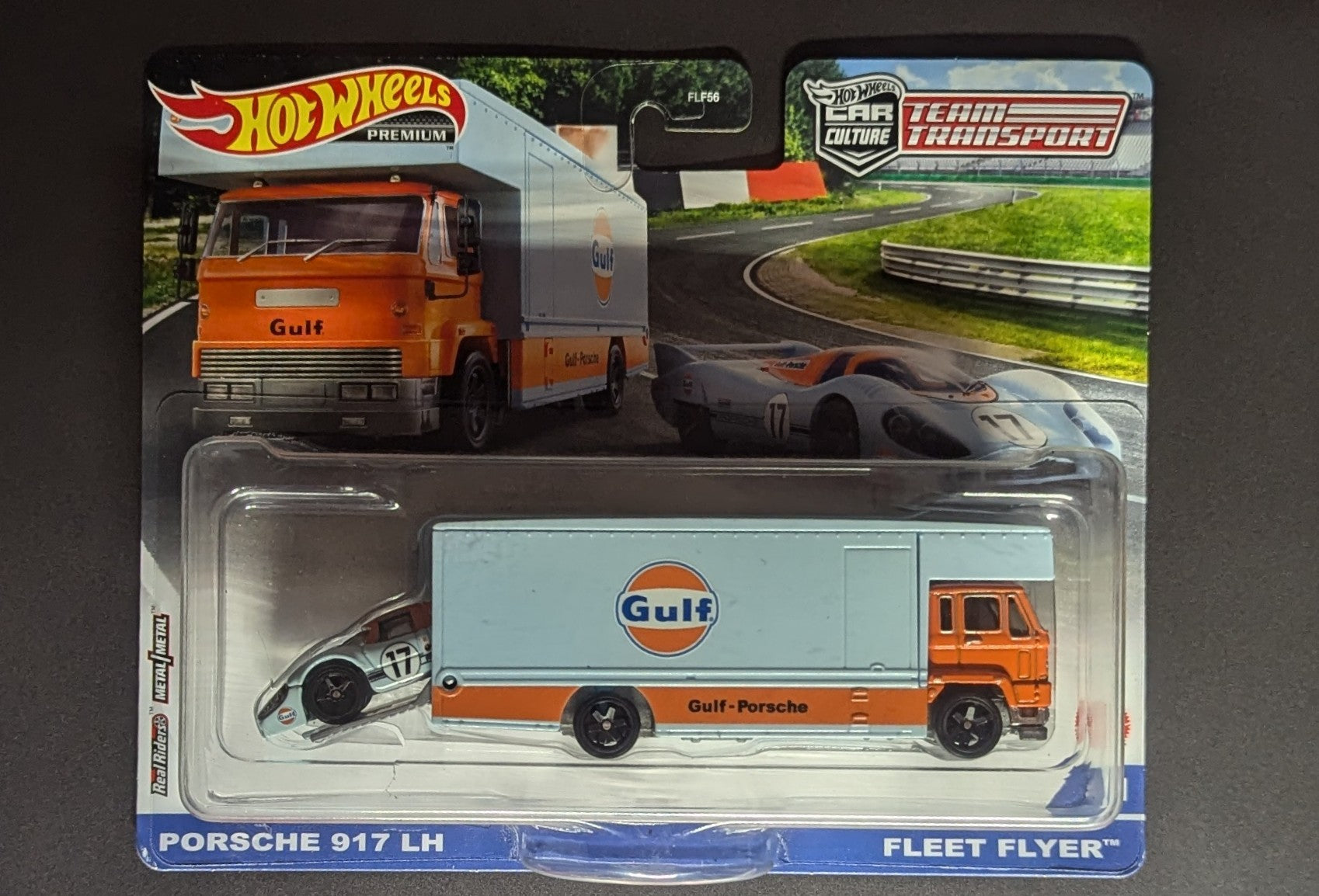 Porsche 917 LH Fleet Flyer Team Transport Hot Wheels