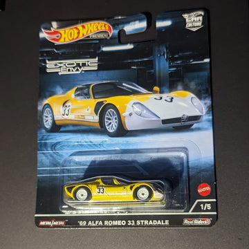 '69 Alfa Romeo 33 Stradale Exotic Envy 1/5 Hot Wheels